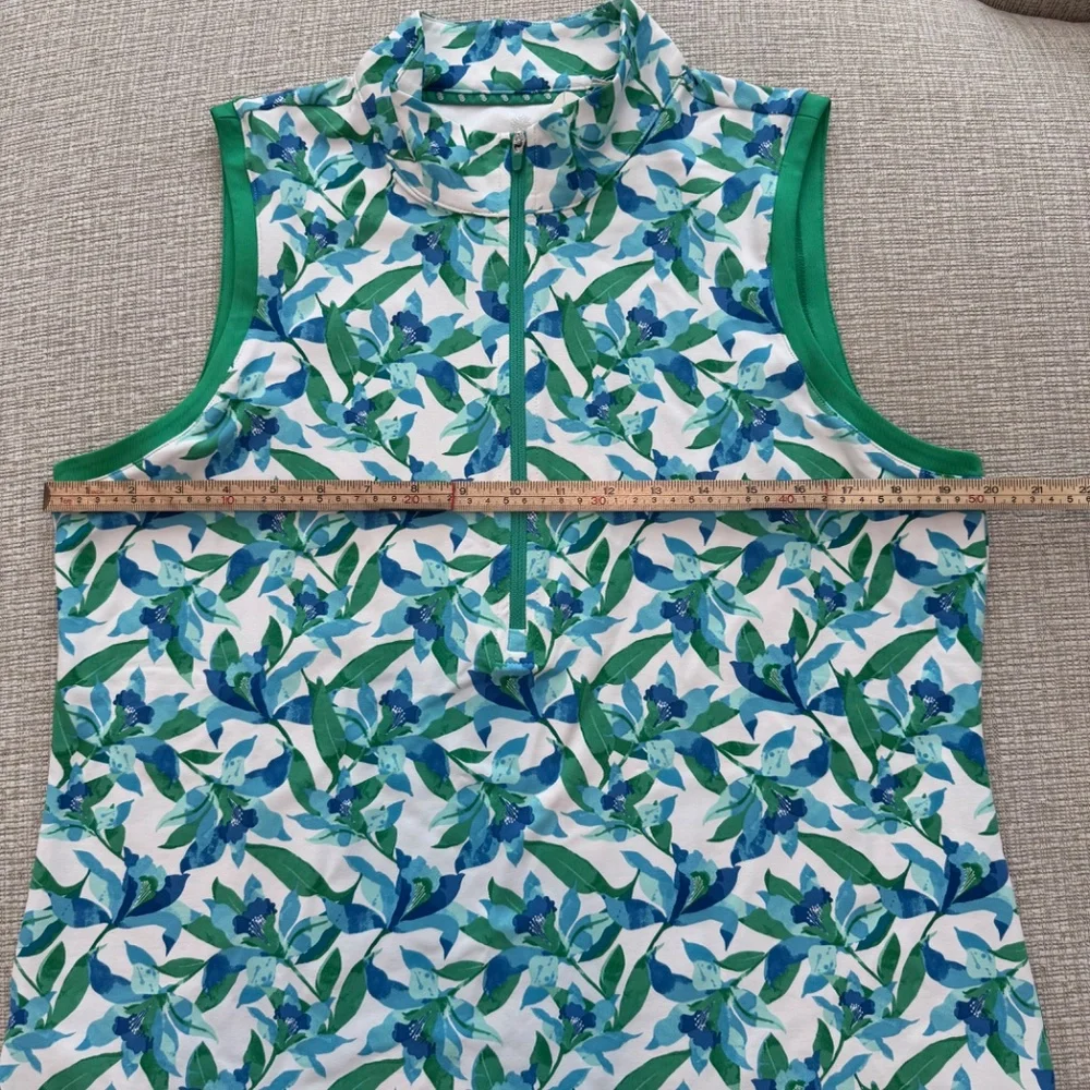 TOMMY BAHAMA Women’s Island Zone Aubrey Seaside Brights Mock  Top Size L NWT - Picture 5 of 14